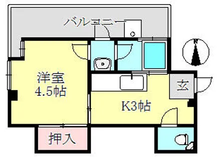 マンション輪泉【4階】の間取り