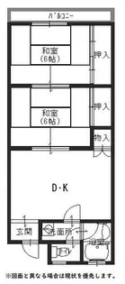 大阪府枚方市三栗1丁目【マンション】の間取り