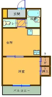 第二森レジデンス【1階】の間取り