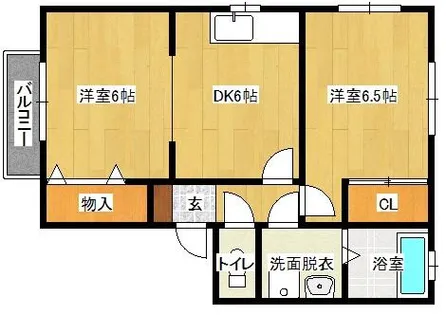 フリーダム谷口【201号室】の間取り