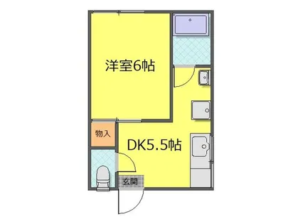 福岡県北九州市小倉北区片野5丁目【アパート】の間取り