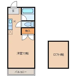 コーポHARA5番館【205号室】の間取り