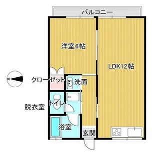 シティーハイムいかるが【204号室】の間取り