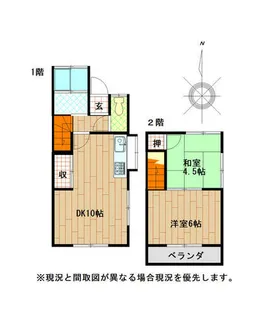 福岡県遠賀郡水巻町猪熊2丁目【アパート】の間取り
