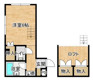 アプティ2番館【3階】の間取り