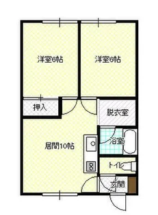 コーポインカム【101号室】の間取り