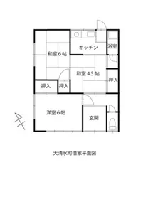 愛知県豊橋市大清水町字大清水【一戸建】の間取り