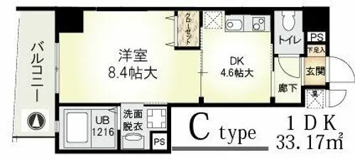 パルテール灘【6階】の間取り