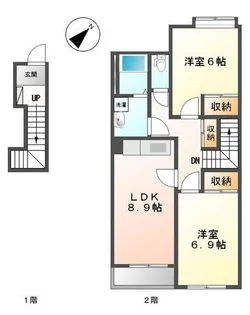 スマイルハート【2階】の間取り