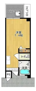 コーポ古市【3階】の間取り