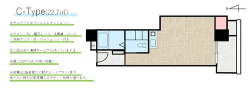 ミールズ新大阪【7階】の間取り