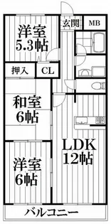 レイグラウンド【2階】の間取り