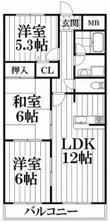 レイグラウンド【2階】の間取り