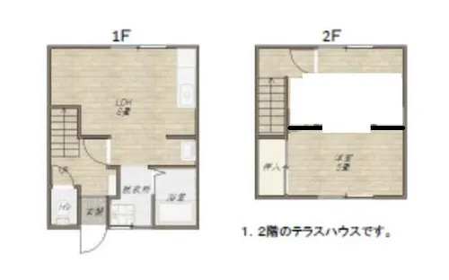 笑夢コート後三条【1階】の間取り