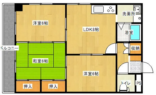 ガーデンヒルズ【3階】の間取り