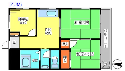 ヒルズ神戸【4階】の間取り