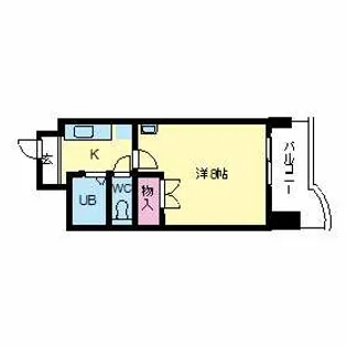 フェニックス壱番館【4階】の間取り