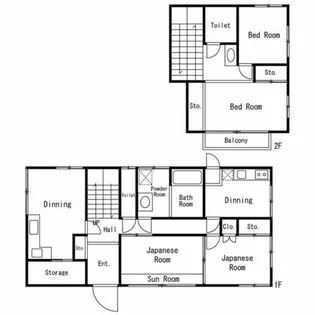 愛知県瀬戸市上品野町【一戸建】の間取り