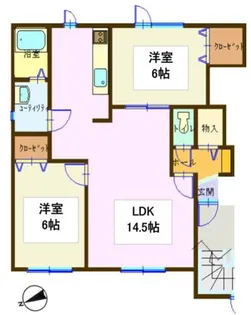 コートオーディンⅠ【101号室】の間取り