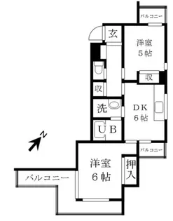 愛知県名古屋市中村区新富町3丁目【マンション】の間取り