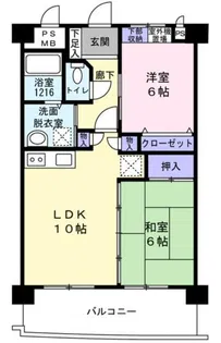 エクセル【603号室】の間取り
