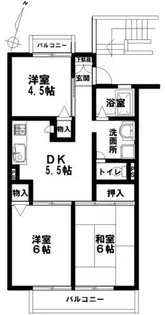レスポワールⅠ【2階】の間取り