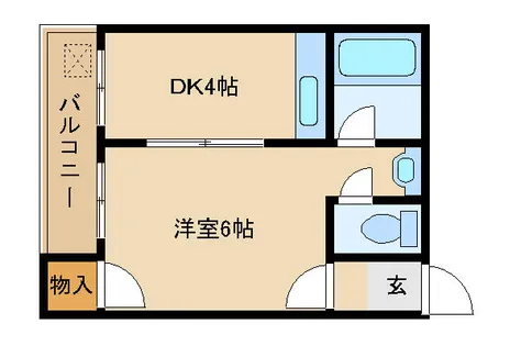 立美ハイツ【402号室】の間取り