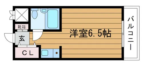 カミング【3階】の間取り