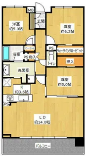 愛知県名古屋市昭和区駒方町5丁目【マンション】の間取り