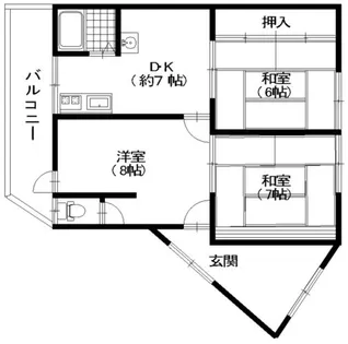 山本ビル【2階】の間取り