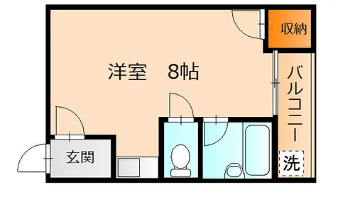 パルコア真田山【3階】の間取り