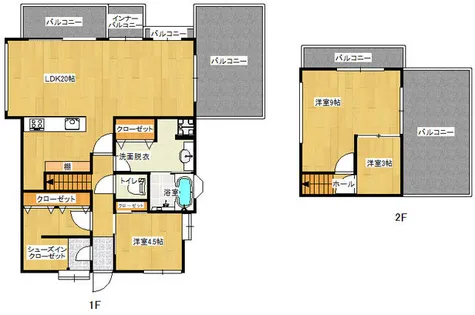 グランドパレスアルドゥール別院【502号室】の間取り