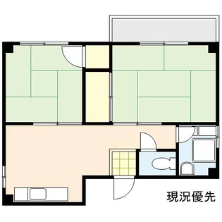 2DKの間取り画像