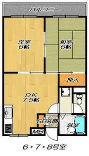 ラヴェルドムール【1階】の間取り
