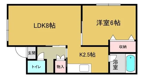 グリーンハイム【206号室】の間取り