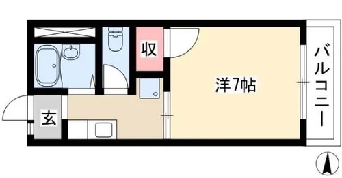 サンクレスト覚王山【106号室】の間取り