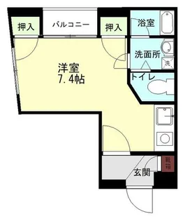 ローズマンション友丘【101号室】の間取り