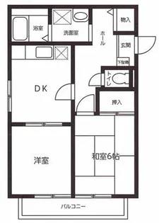 ラ・メゾン・マツ【2階】の間取り