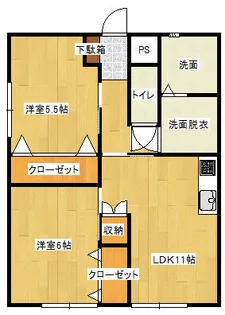 大橋ビル【505号室】の間取り