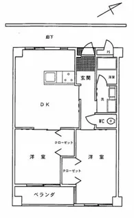 愛知県名古屋市名東区小池町【マンション】の間取り