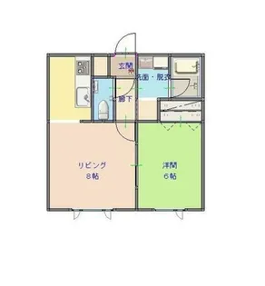 リバーサイド【3階】の間取り