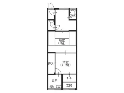 奈良県大和郡山市北郡山町【一戸建】の間取り
