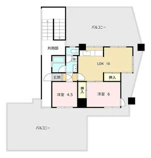 福岡県北九州市八幡東区茶屋町【マンション】の間取り