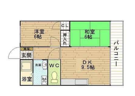 兵庫県神戸市兵庫区中道通3丁目【マンション】の間取り