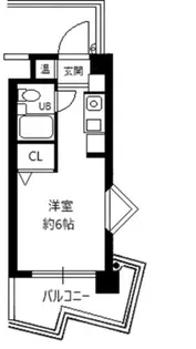 メゾン・ド・西新【6階】の間取り