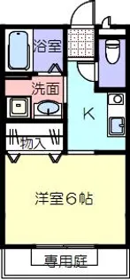 クレール【103号室】の間取り