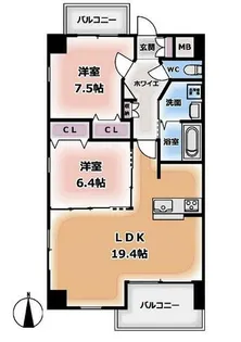 カーサエテルナ【5a号室】の間取り
