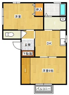 メゾン・ド・アムール【2階】の間取り