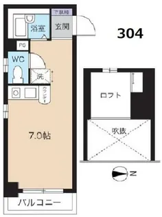 兵庫県芦屋市親王塚町【マンション】の間取り