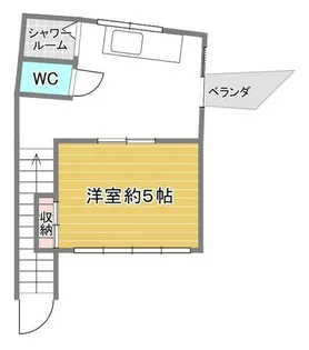 京都府京都市下京区河原町通高辻下る清水町【アパート】の間取り